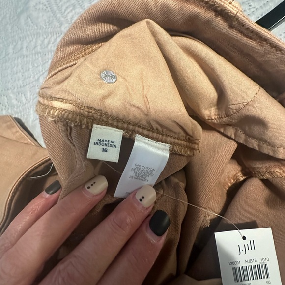 J.Jill Slim Ankle Pants - Light Camel, Size 16, NWT - Picture 5 of 13
